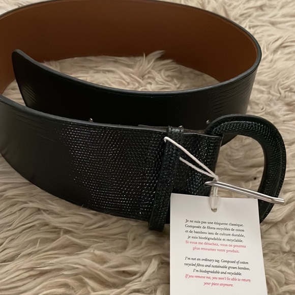 NWT Sézane Masha belt. Dark green. Size 80 - Picture 4 of 9